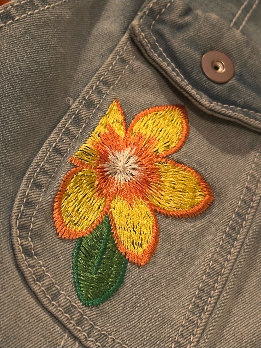 Soft Overall Shorts • Flower • XXL • Denim Utility Outdoors - Picture 6 of 10